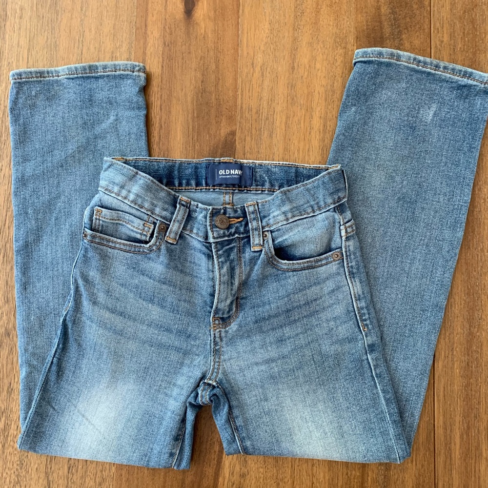 Old Navy Boy’s Straight Leg Jeans Lightwash Size 7